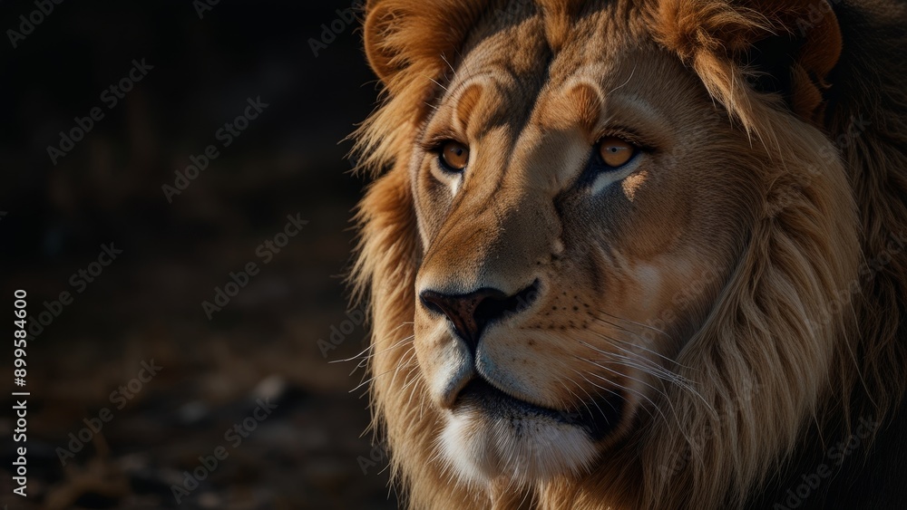 Fototapeta premium Majestic Lion Portrait
