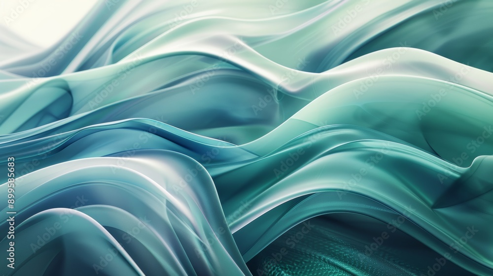 Design an abstract visual with repetitive patterns and smooth curves ...