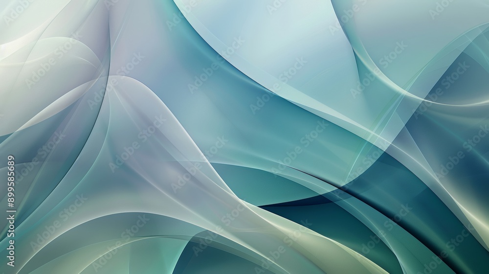 Design an abstract visual with repetitive patterns and smooth curves ...