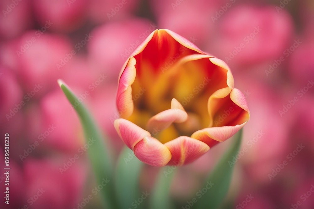 Tulip flower bokeh background, Ai Generated Tulip flower bokeh background, Ai Generated