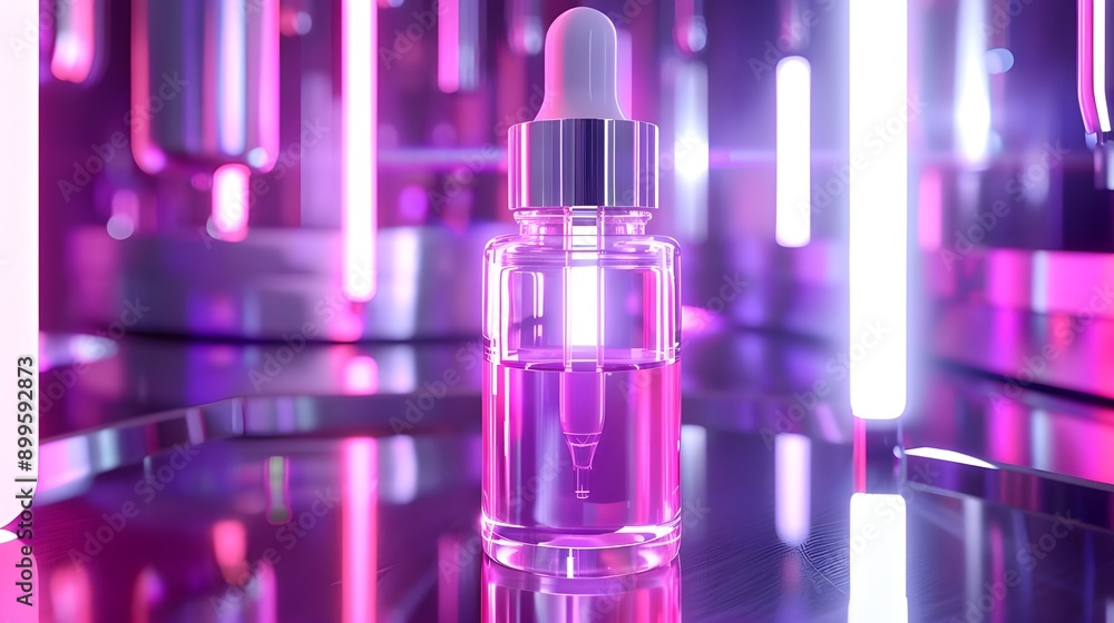 Vibrant essential oil bottles under captivating neon lights, creating a dynamic and modern presentation of these wellness products. Vibrant essential oil bottles under captivating neon lights, creating a dynamic and modern presentation of these wellness products.
