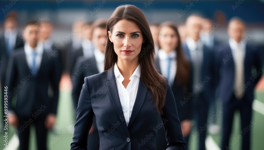 Business people standing ready for run sprint competition on race track Business people standing ready for run sprint competition on race track