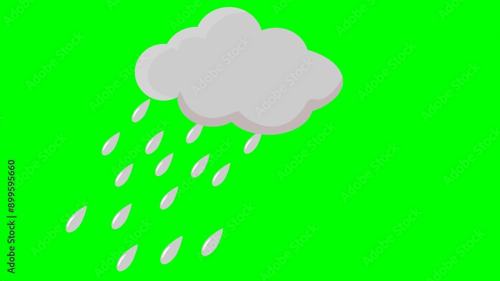 rain cloud animation video rain cloud animation video