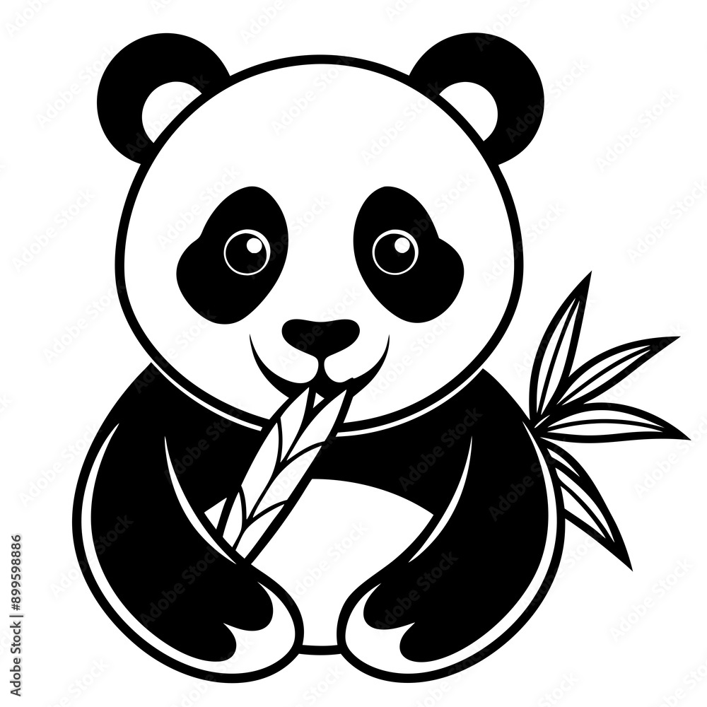 Obraz premium panda bear Vector
