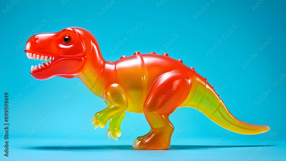 Fototapeta premium Jelly gummy dinosaur