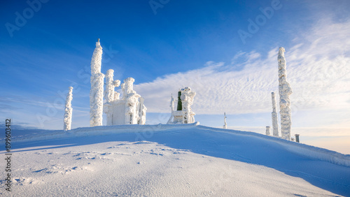 ski resort in the winter