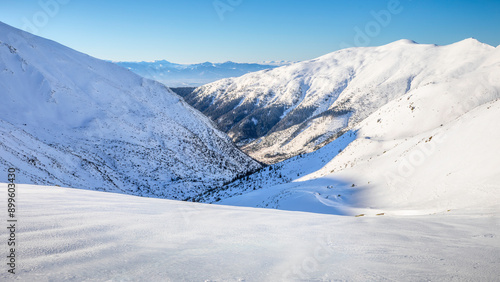 ski resort in the mountains