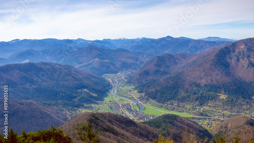 view of the mountains in autumn