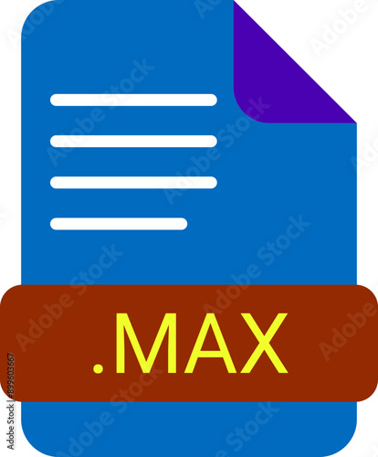 MAX File extension icon with symbol