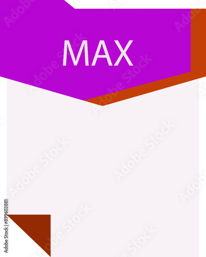 MAX File format minimal icon