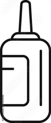 Nasal spray medication bottle relieving sinus congestion symptoms