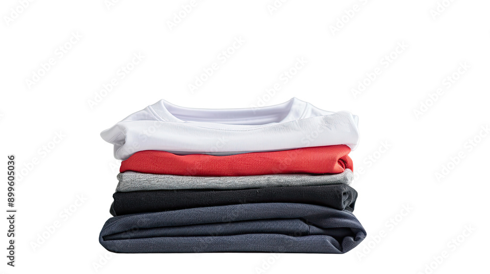 Folded t-shirts transparent background Folded t-shirts transparent background