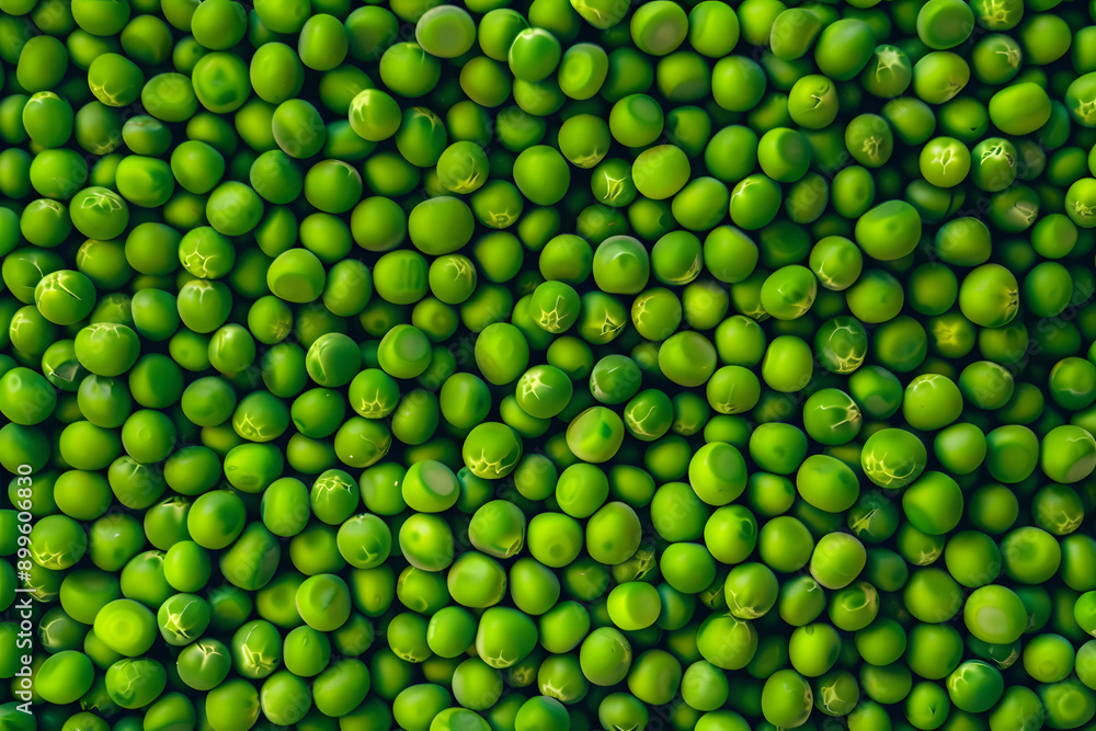 Top View of Fresh Juicy Green Peas with Condensation Background Top View of Fresh Juicy Green Peas with Condensation Background