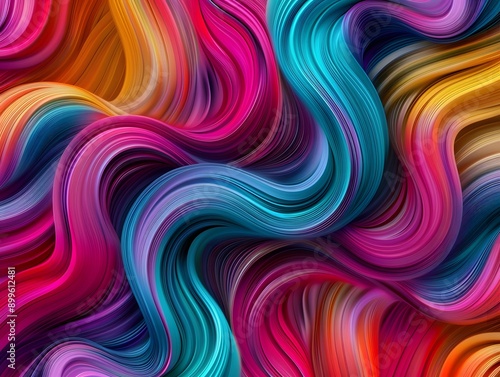 Colorful swirling patterns background