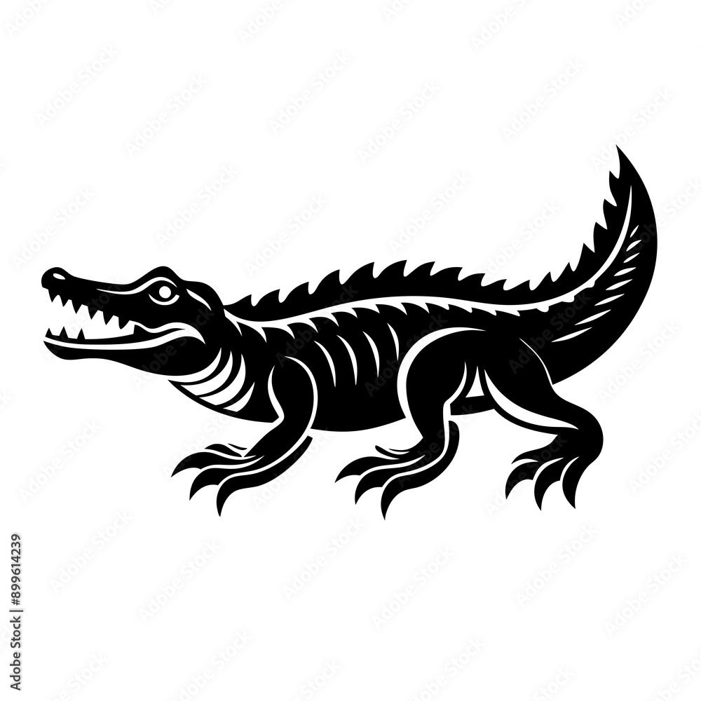 Naklejka premium crocodile Vector