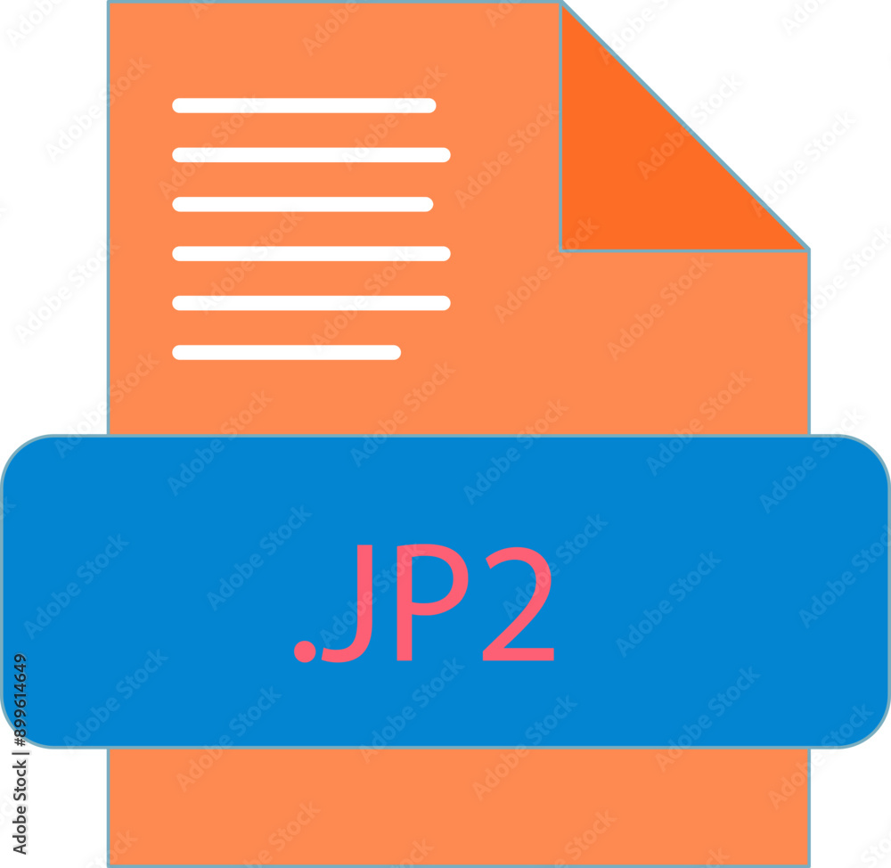 JP2 File extension icon fill and bebes writting JP2 File extension icon fill and bebes writting
