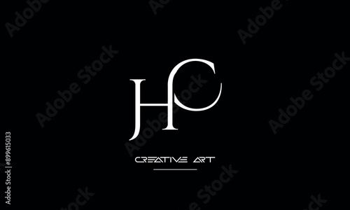 HC, CH, H, C abstract letters logo monogram