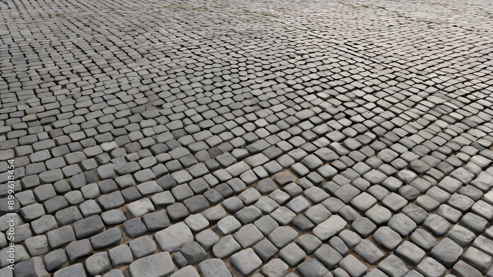 Abstract old square cobble stone paving perspective background Abstract old square cobble stone paving perspective background