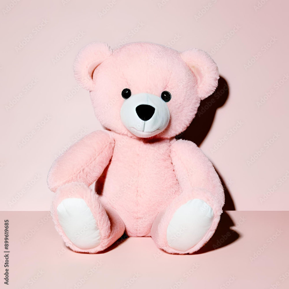 Obraz premium Pink teddy bear