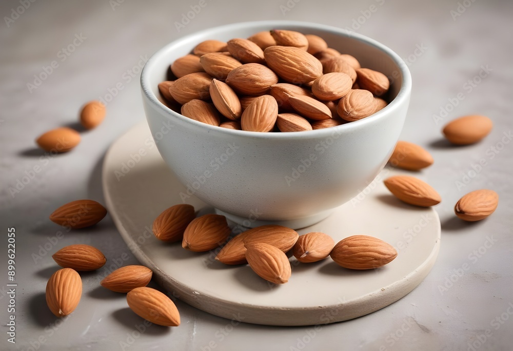 A bowl of almonds A bowl of almonds