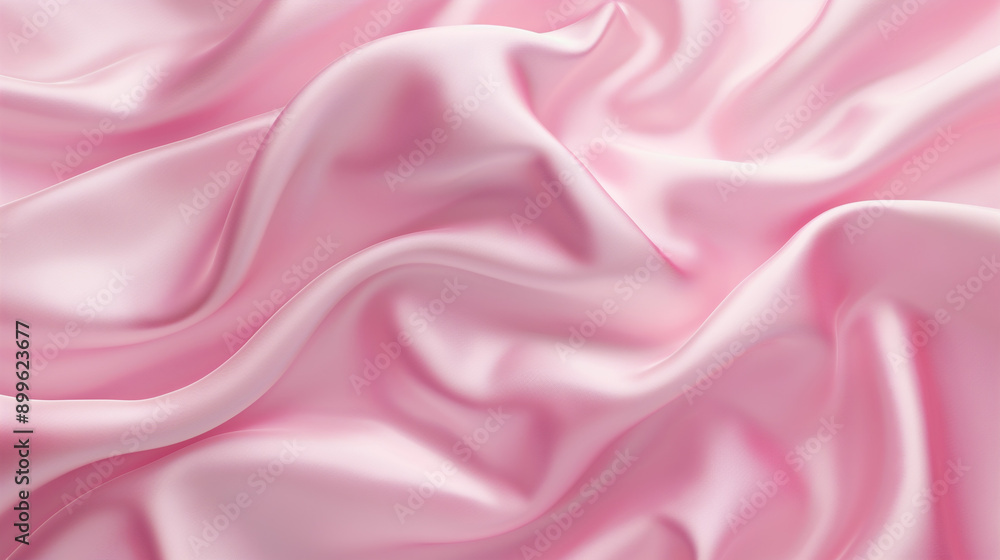 Obraz premium ピンクの光沢のある布テクスチャ背景_pink shiny fabric texture background