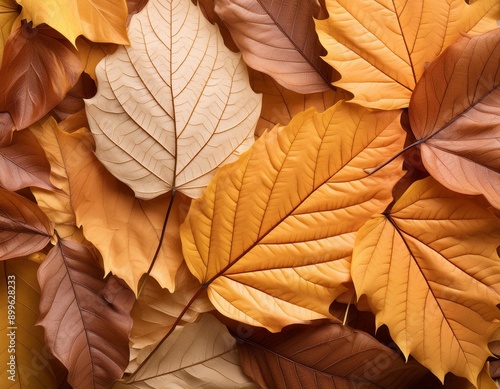 Background of fallen autumn leaves