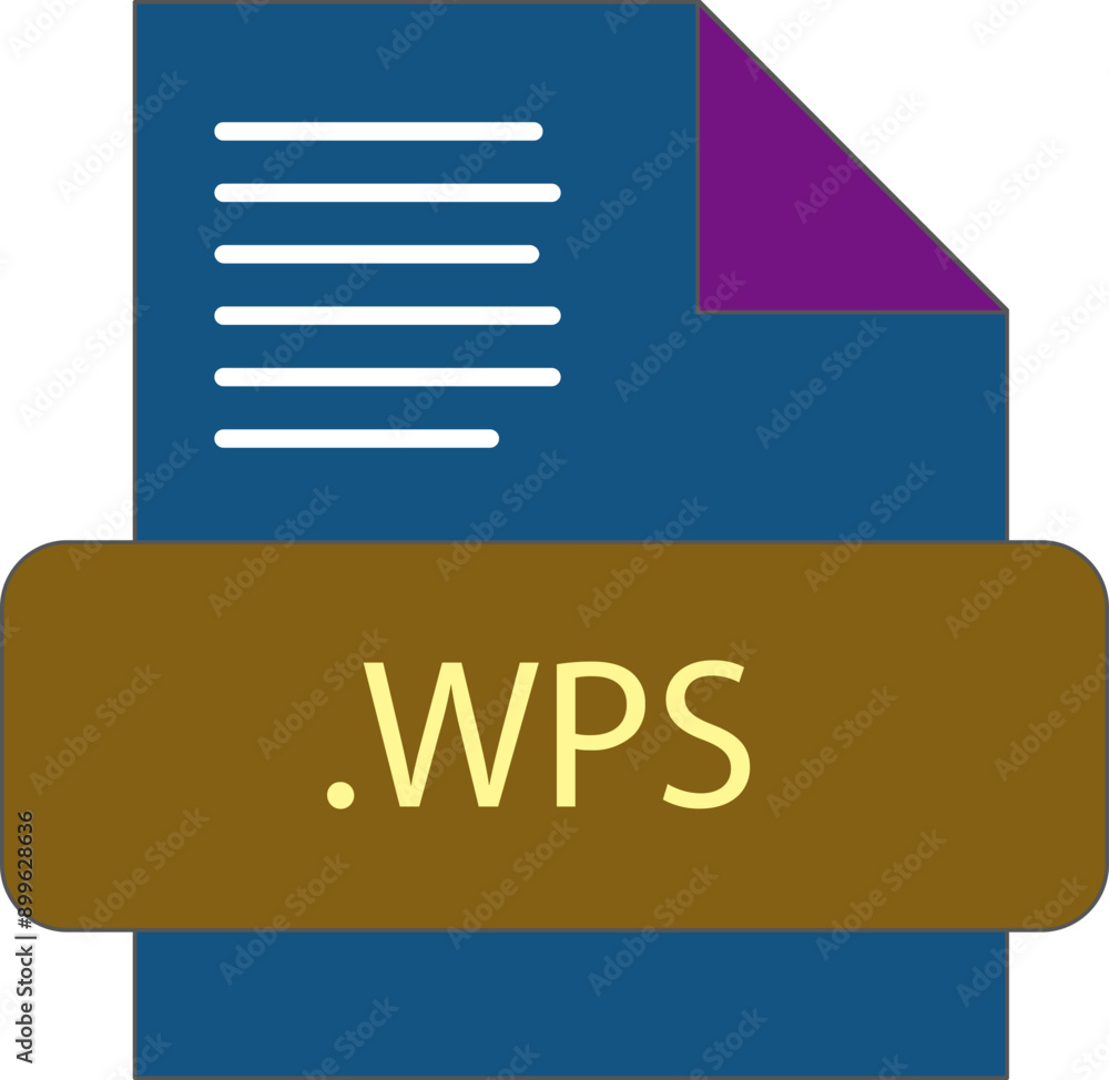 WPS File extension icon fill and bebes writting WPS File extension icon fill and bebes writting