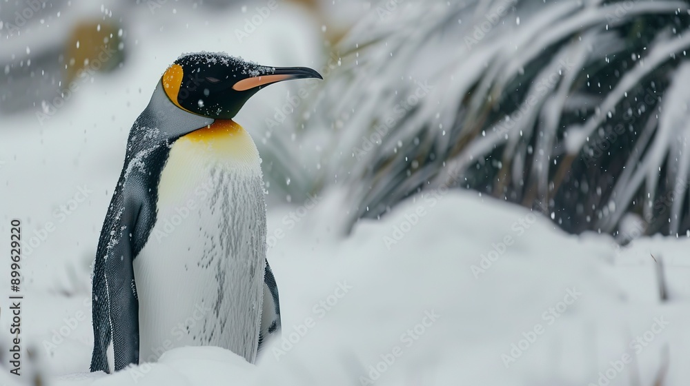 Obraz premium penguin in snow 