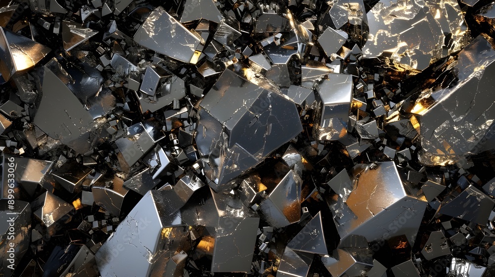 Cluster of sharp, black tourmaline crystals with a glossy, metallic sheen. Cluster of sharp, black tourmaline crystals with a glossy, metallic sheen.