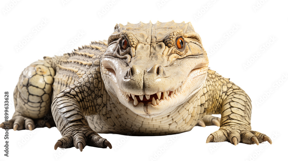 Fototapeta premium crocodile transparent background.