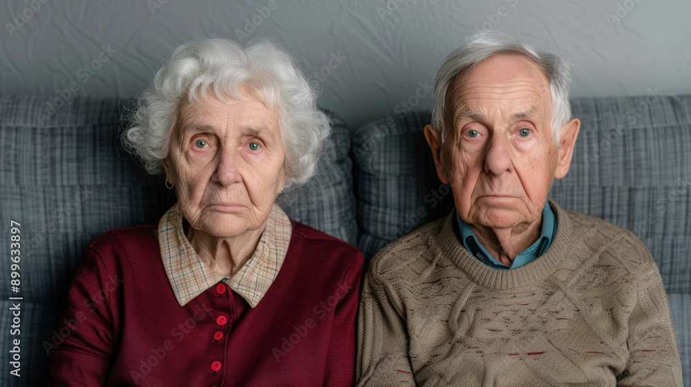 Senior Couple in Emotional Turmoil An elderly couple sitting side by side with solemn expressions capturing the struggles and emotional challenges of marital issues in later years wallpaper brainstorm Senior Couple in Emotional Turmoil An elderly couple sitting side by side with solemn expressions capturing the struggles and emotional challenges of marital issues in later years wallpaper brainstorm
