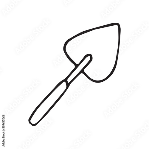 axe. saw. a hammer. blade. the tool. vector. doodle