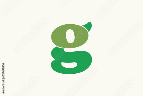 Letter g green nature logo design royalty free image vector business template 