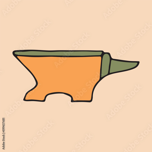 axe. saw. a hammer. blade. the tool. vector. doodle