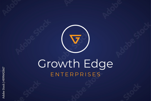 Growth edge enterprises letter g logo design royalty free image vector business template 