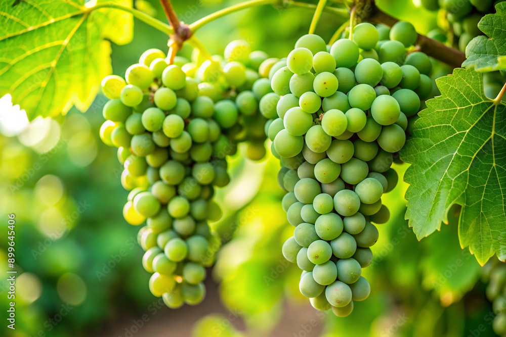Green and black grapes bunches close up, fruiting grapes Green and black grapes bunches close up, fruiting grapes