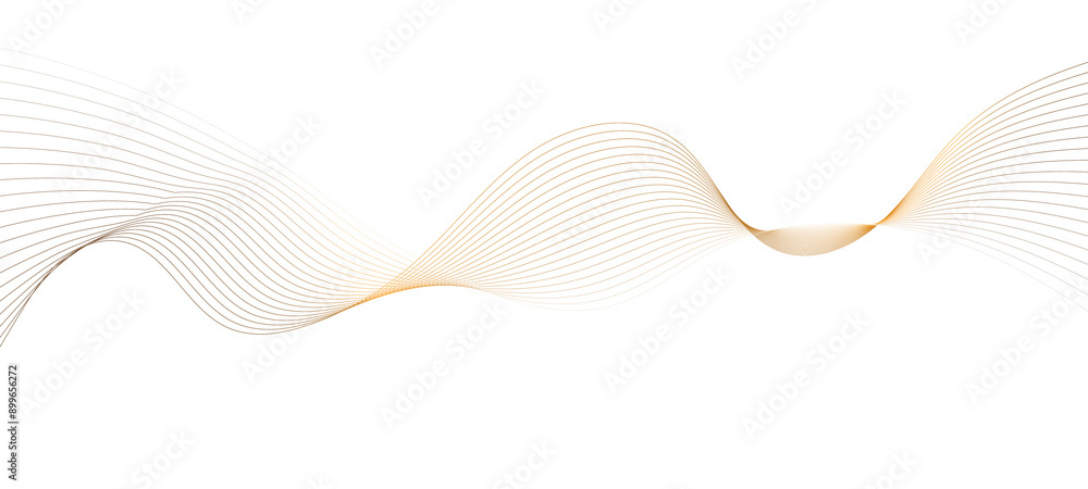 Fototapeta premium Transparent background Modern abstract glowing wave background. Dynamic flowing wave lines design element. Futuristic technology and sound wave pattern. PNG file