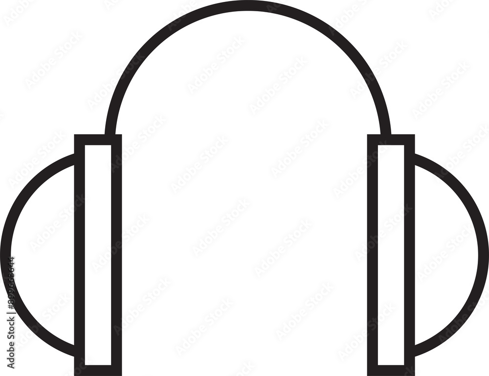 Headphone Line Icon Headphone Line Icon
