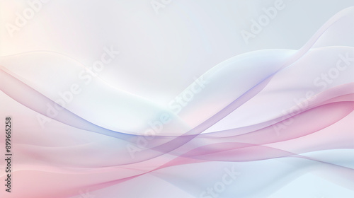 Plakat w ramie 薄い優しい色合いの明るい曲線背景_Bright background with pale gentle colors