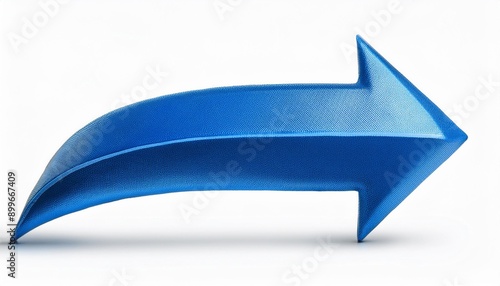 青色の立体的な矢印（blue three-dimensional arrow.） 