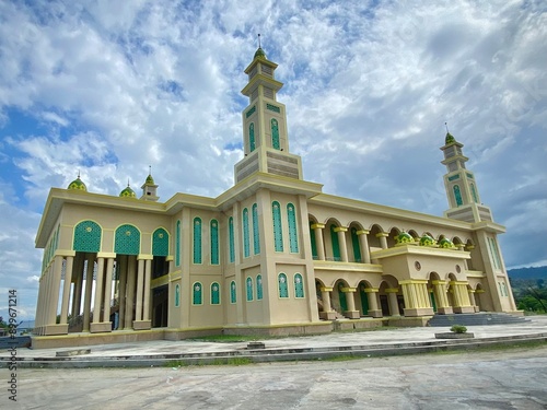 Agung Mosque of Buol Regency, Central Sulawesi, Indonesia. photo