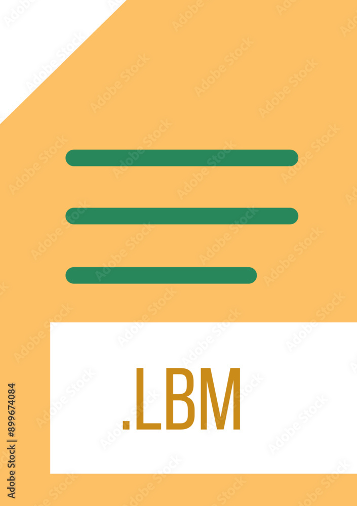 LBM File extension icon minimal colro fill LBM File extension icon minimal colro fill