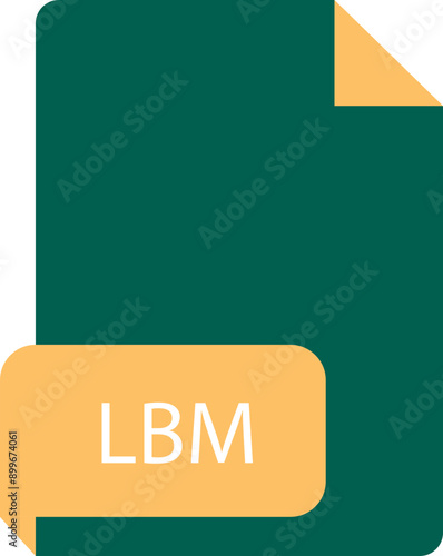 LBM file extension icon crisp corners grey colors