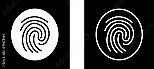 Fingerprint Vector Icon
