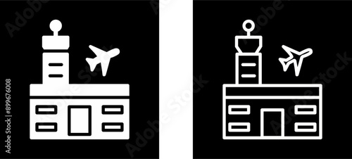 Airport Building Vector Icon