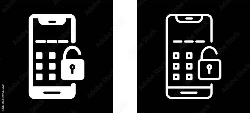 Unlock Vector Icon Unlock Vector Icon
