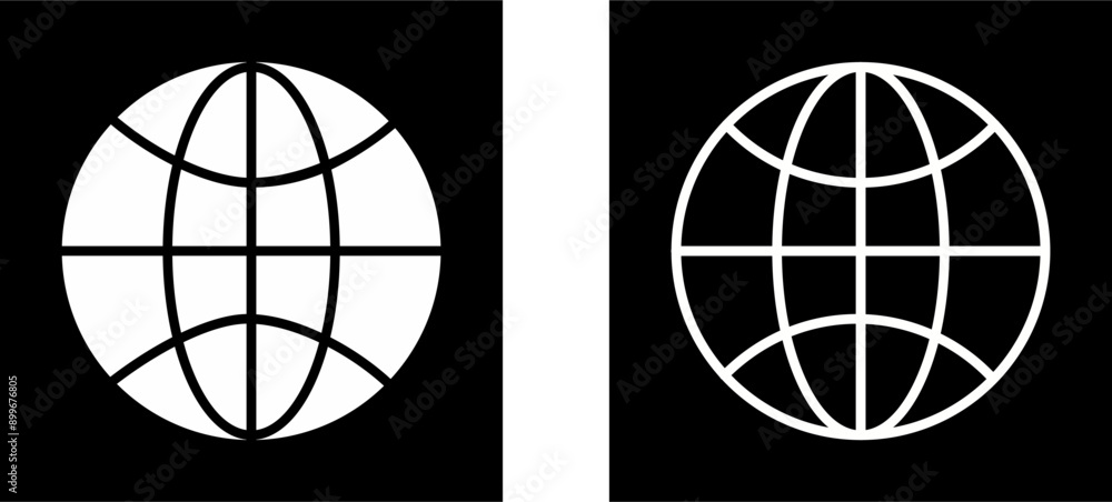 Fototapeta premium Globe Vector Icon