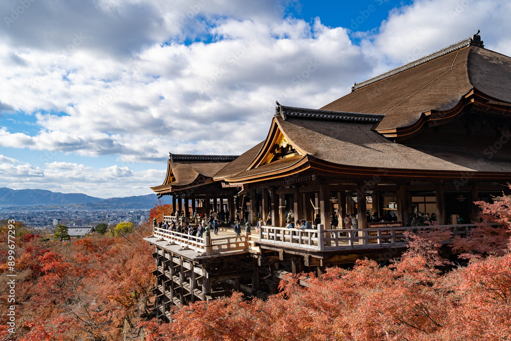 紅葉の清水寺 紅葉の清水寺
