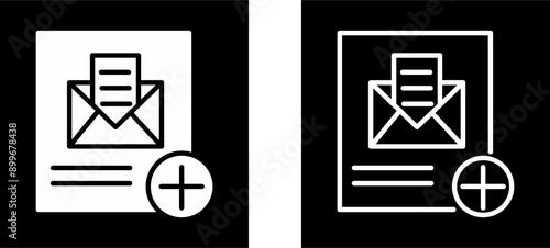 Add Mail Vector Icon