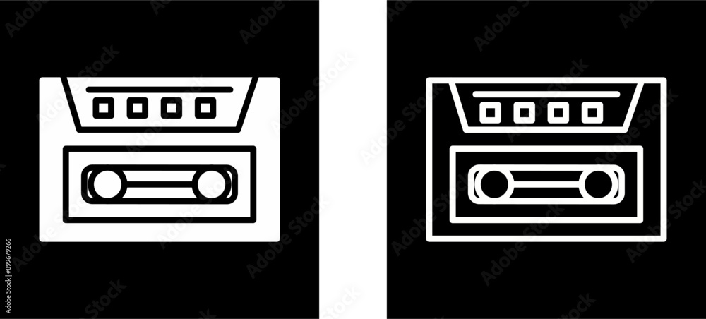 Cassette Vector Icon Cassette Vector Icon